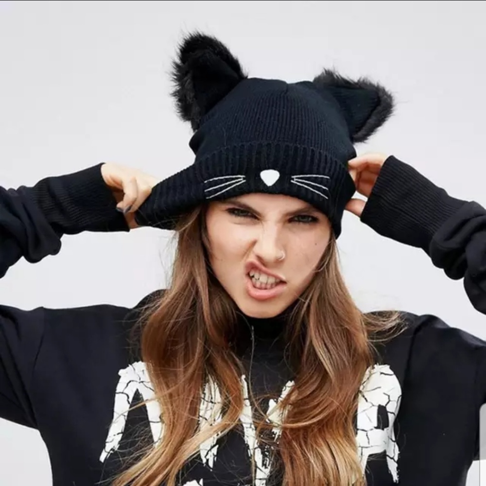 COPY - Cat Ears Knitted Winter Beanie Caps